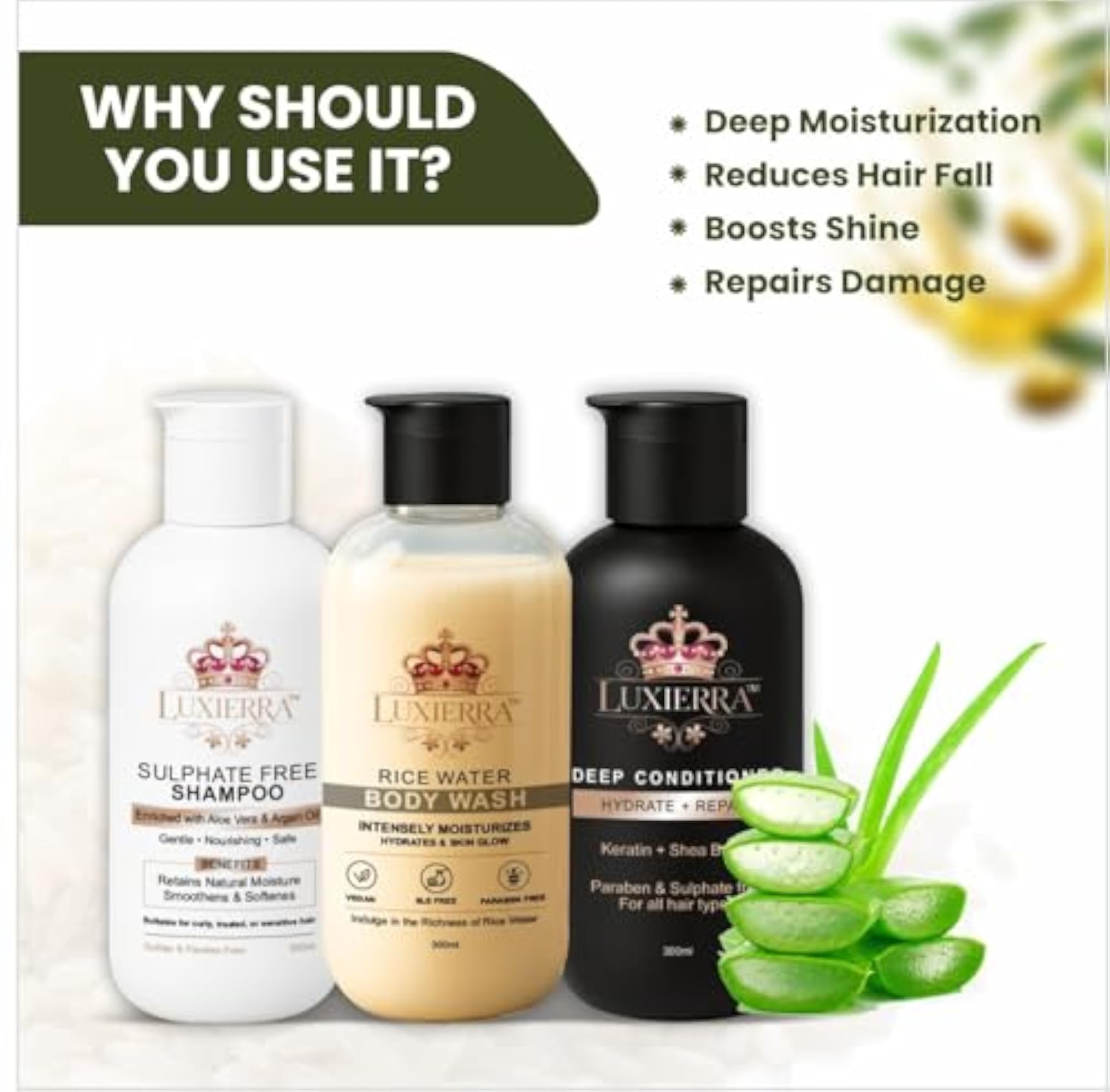 Hair and Body Care Set, Nourishing Daily Formula